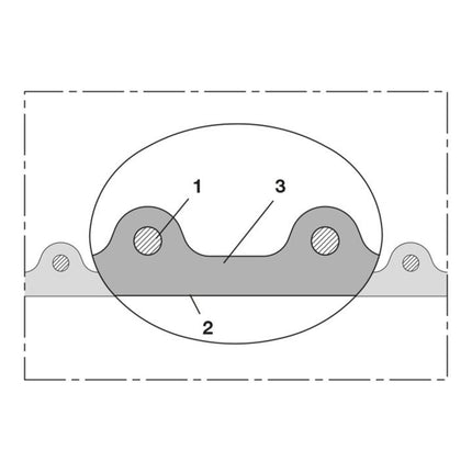 NORRES AIRDUC(R) PUR-INOX 355 FOOD-AS suction and delivery hose Inner Ø 60 mm Outer Ø 70.00 mm ( 4502401024 )