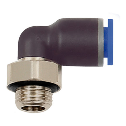 RIEGLER Racor rápido roscado en L Serie azul Rosca exterior G 3/8 ″ SW 20 mm ( 4588881562 )