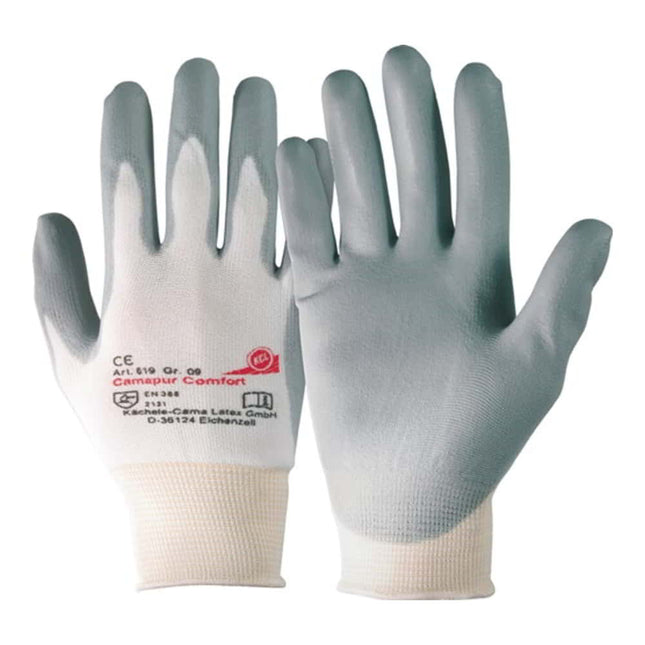 Guantes HONEYWELL Camapur Comfort 619 talla 10 blanco/gris ( 4702001109 )