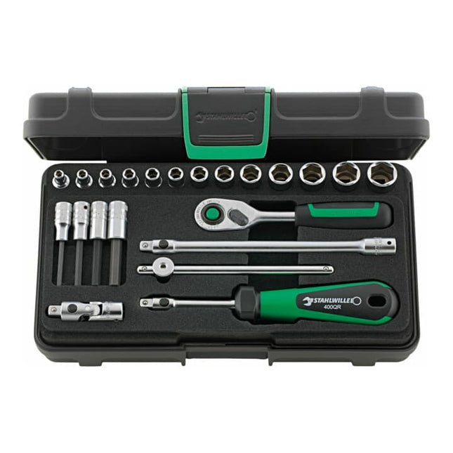 Set di chiavi a bussola STAHLWILLE 40/44/17/5QR 22 pezzi 1/4 ″ ( 8000334711 )