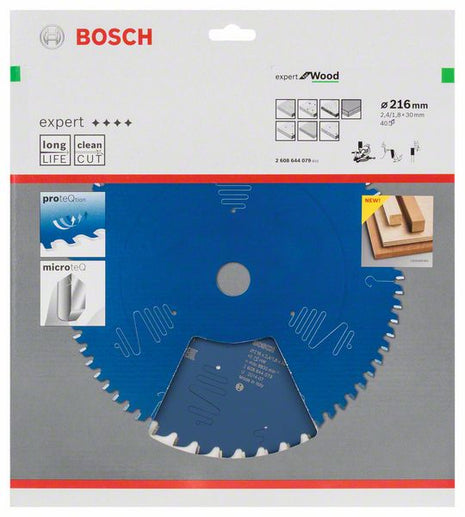 BOSCH Kreissägeblatt Expert for Wood Außen-Ø 216 mm Zähnezahl 40 WZ ( 8000342089 )