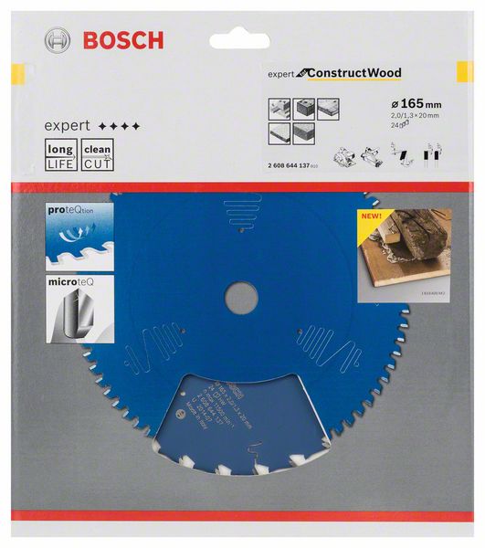 BOSCH Circular saw blade Outer-Ø 165 mm Number of teeth 24 WZ ( 8000342207 )