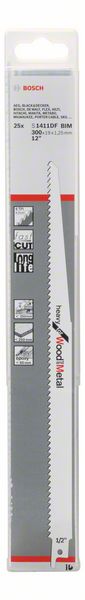 Hoja de sierra de sable BOSCH S 1411 DF Longitud 300 mm Anchura 19 mm ( 8000343740 )
