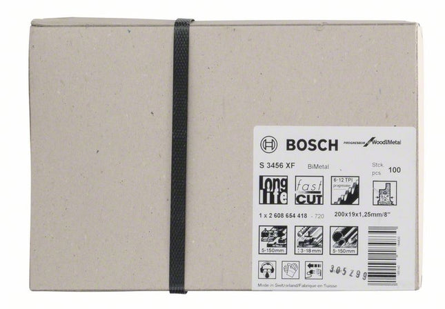 BOSCH Reciprocating saw blade S 3456 XF Length 200 mm Width 19 mm ( 8000343742 )