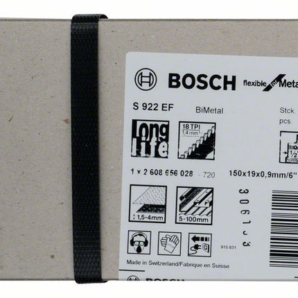 BOSCH Brzeszczot do piły szablastej S 922 EF Długość 150 mm Szerokość 19 mm ( 8000343780 )