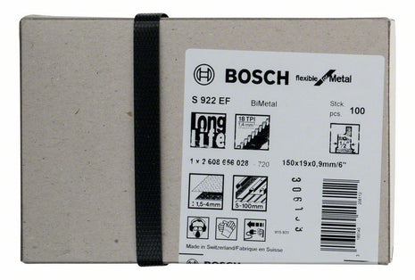 BOSCH Brzeszczot do piły szablastej S 922 EF Długość 150 mm Szerokość 19 mm ( 8000343780 )