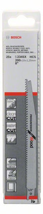 Hoja de sierra de sable BOSCH S 2345 X Longitud 200 mm Anchura 19 mm ( 8000343825 )