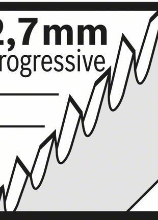 Hoja de sierra de calar BOSCH T 101 BF Clean para madera dura L.100mm paso entre dientes 2,7mm (8000346032)