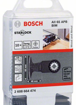 BOSCH Lame de scie plongeante AII 65 APB largeur 65 mm prof. d'immersion 40 mm ( 8000346238 )