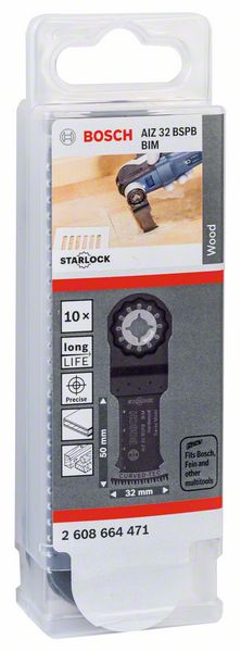 Lama BOSCH per taglio a tuffo AIZ 32 BSPB Larghezza 32 mm Profondità di tuffo 50 mm ( 8000346263 )
