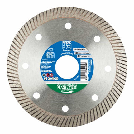 Disco de diamante PFERD DG SG Ø 125 mm agujero 22,23 mm ( 8000429371 )