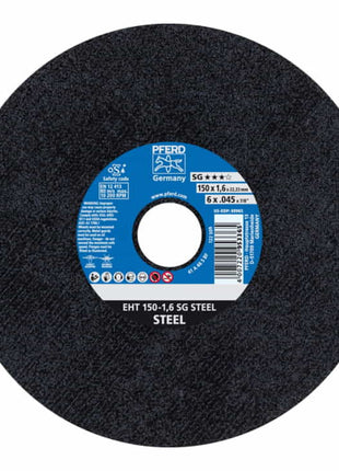 Disco de corte PFERD SG STEEL D150x1,6mm recto (8000435552)