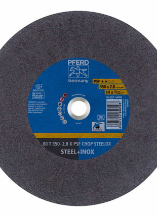 Disco de corte PFERD PSF CHOP STEELOX D350x2,8mm recto (8000435715)