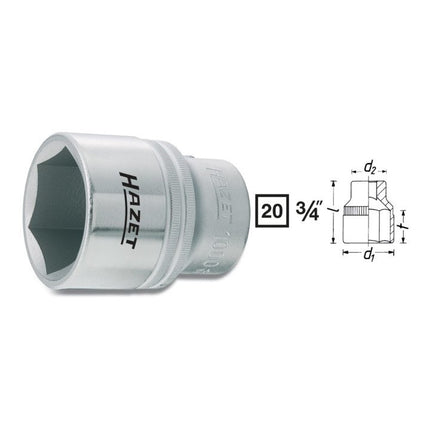 HAZET socket 1000 3/4 ″ hexagon ( 8000466296 )