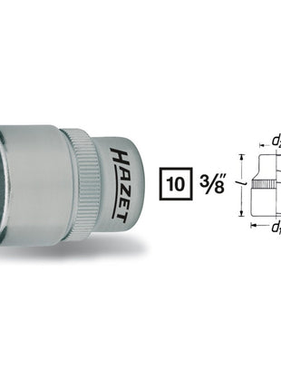 Inserto de llave de vaso HAZET 880 3/8″ 6 puntos (8000466452)