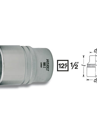 Inserto de llave de vaso HAZET 900Z 1/2″ 12 puntas (8000466649)