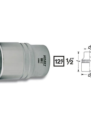 Inserto de llave de vaso HAZET 900Z 1/2″ 12 puntas (8000466658)