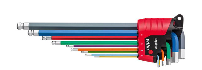 Set di cacciaviti a brugola WIHA 369F 10 pezzi con supporto ErgoStar ( 8000482516 )