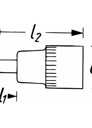 HAZET Steckschlüsseleinsatz 986L 1/2 ″ Innen-6-kant ( 8000753790 )