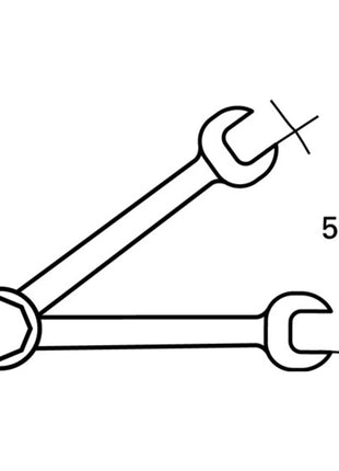 STAHLWILLE Maulringratschenschlüssel 17F Schlüsselweite 13 mm Länge 182 mm ( 8000755556 )