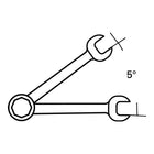 STAHLWILLE llave de carraca combinada 17F, ancho 19 mm, largo 252 mm (8000755562)