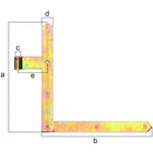 GAH gate angle hinge 400x600x40x105mm ( 8001514105 )