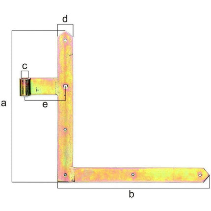 GAH gate angle hinge 400x600x40x105mm ( 8001514105 )