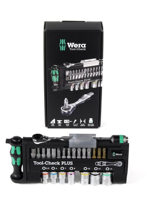 Wera Tool-Check PLUS - 39-teiliges Werkzeug-Set mit Ratsche, Schraubendreher, Bits und Nüssen ( 05056490001 ) - Toolbrothers