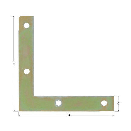 GAH furniture angle length 100 x 100 mm width 15 mm thickness 1.5 mm ( 8002379803 )