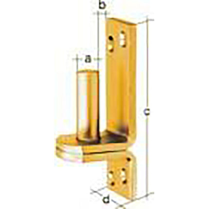 Pinza GAH DI sobre placa 20x20mm ( 8002533000 )