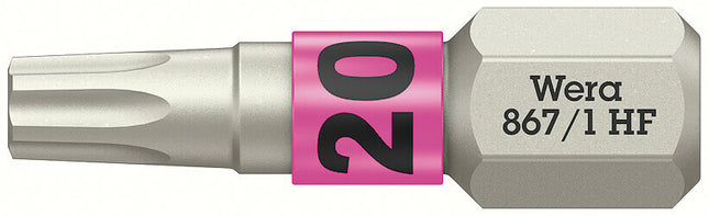 WERA Bit 867 TORX(R) HF 1/4 ″ TX 20 Length 25 mm ( 8002899412 )