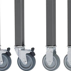 Juego de ruedas RAU 4 ruedas giratorias con freno (9000425490)