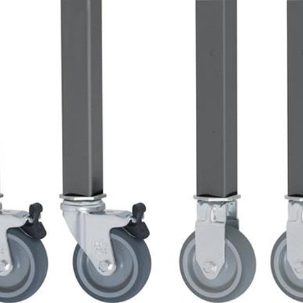 Juego de ruedas RAU 4 ruedas giratorias con freno (9000425490)