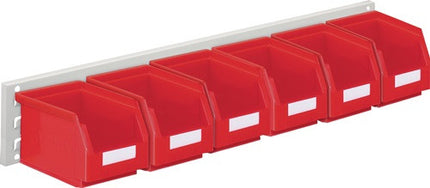 RASTERPLAN open-fronted storage box set H140xW920xD250mm sheet steel/polyethylene ( 9000428235 )