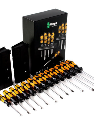 Wera Kraftform Big Pack 900 Schraubendreher Schraubmeißel Set + 2x Rack Wandhalterung ( 05133285001 ) - Toolbrothers