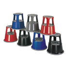 Taburete rodante WEDO, chapa de acero, rojo ( 9000460104 )