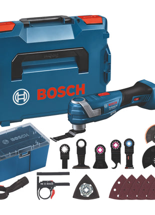 Bosch GOP 18V-34 Professional Multicortadora a batería 18 V Starlock Plus (06018G2002) + 17 accesorios + L-Boxx - sin batería, sin cargador