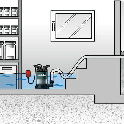 Metabo TP 8000 S Pompa zatapialna do czystej wody 350 W 8000 l/h IP X8 ( 0250800000 )