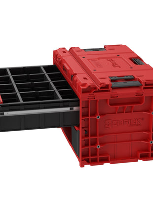 Qbrick System ONE Drawer 2 Toolbox 2.0 RED Ultra HD Custom Boîte à outils 587 x 380 x 340 mm 29 l avec deux tiroirs