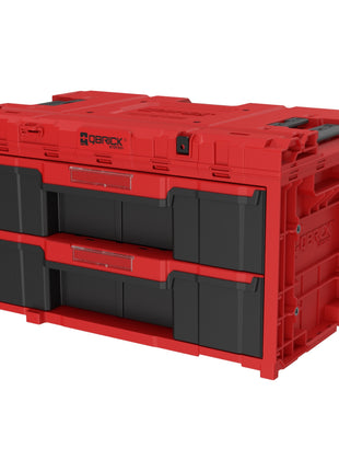 Qbrick System ONE Drawer 2 Toolbox 2.0 RED Ultra HD Custom Boîte à outils 587 x 380 x 340 mm 29 l avec deux tiroirs