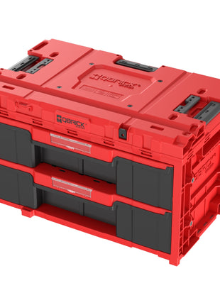 Qbrick System ONE Drawer 2 Toolbox 2.0 RED Ultra HD Custom Boîte à outils 587 x 380 x 340 mm 29 l avec deux tiroirs