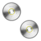 Festool HW 225x2,6x30 W48 Hoja de sierra circular WOOD FINE CUT 2 pzs. ( 2x 488289 ) 225 x 2,6 x 30 mm 48 dientes para tableros alistonados, contrachapados, tableros multiplex, vidrio acrílico, MDF