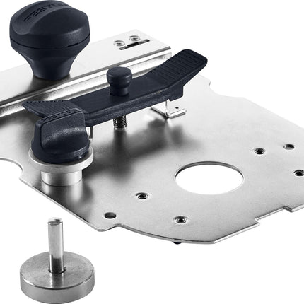 Placa guía Festool FP-LR 32 (494340) para OF 900, OF 1000, OF 1010, OF 1400 en el sistema de hileras de orificios FS-LR32