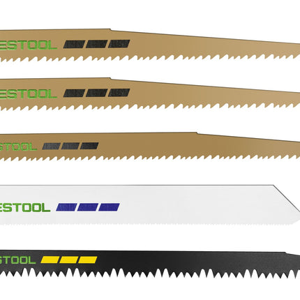 Juego de hojas de sierra de sable Festool RS-Sort/5 (577496) para RSC 18