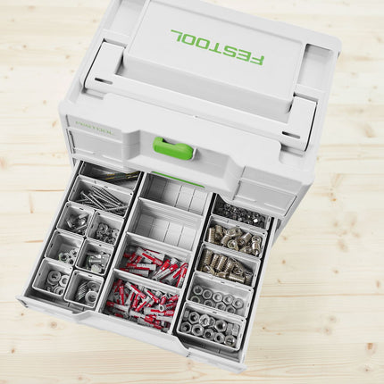 Juego de cajas insertables Festool 50x50/50x100x68 (578056) para Sortainer³, Systainer³ Combi, Systainer³ Organizer