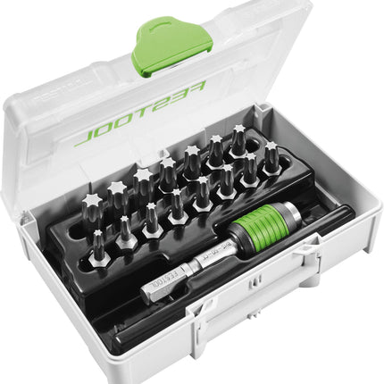 Festool SYS3 XXS CE-TX BHS Surtido de 60 puntas (205823) para taladros de batería y taladros de percusión Festool con soporte FastFix y portaherramientas WH-CE CENTROTEC