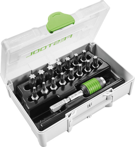 Festool SYS3 XXS CE-TX BHS 60 Bit-Sortiment ( 205823 ) für Festool Akku-Bohrschrauber und Akku-Schlagbohrschrauber mit FastFix Aufnahme und Werkzeugfutter WH-CE CENTROTEC