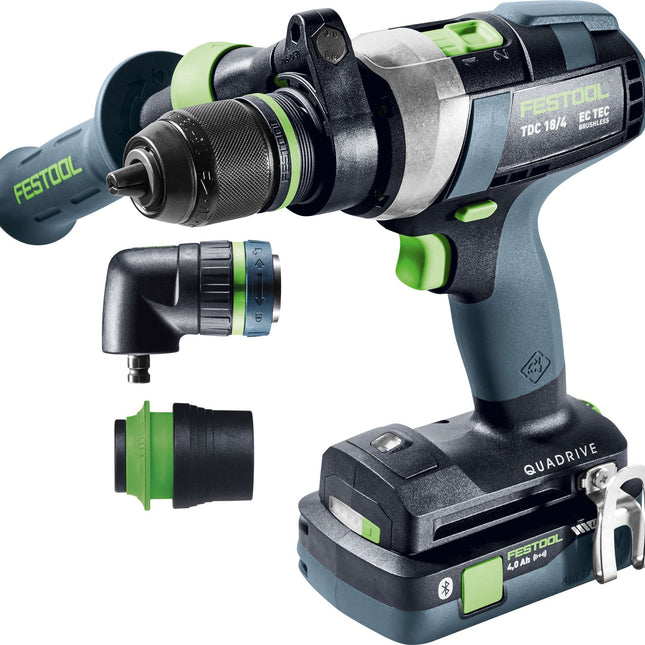 Festool TDC 18/4 5.0/4.0 I-Set taladro atornillador a batería QUADRIVE (577612)