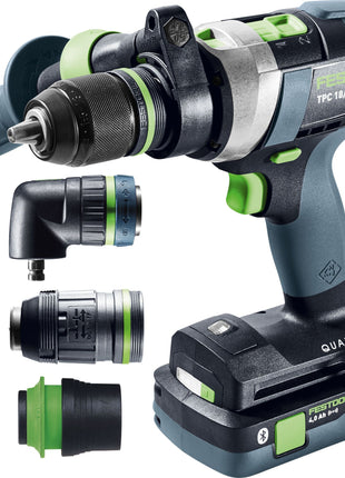 Festool Taladro combinado a batería TPC 18/4 5.0/4.0 I-Set/XL QUADRIVE (577622)