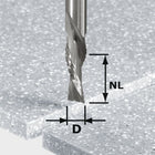 Festool HW Spi D12/42 LD ss S12 fresa de desbaste y acabado (492656) para OF 1400, OF 2000, OF 2200